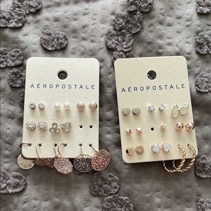 Aeropostale Elegant Metal Earring Collection